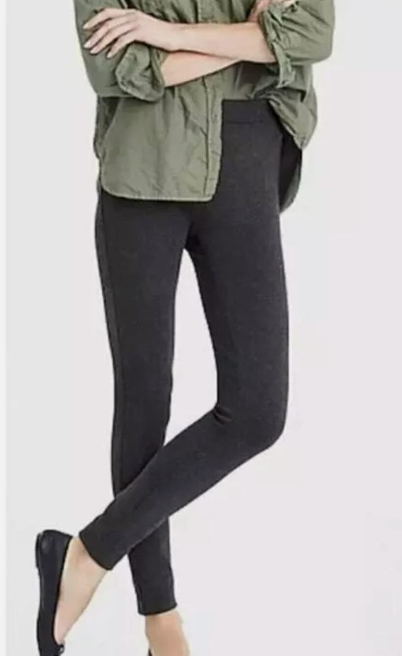 J. Crew Charcoal Gray Pixie Ponte Knit Skinny Pants 8
